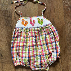 Baby Petite Palace Plaid Bodysuit 6 Months Multi-color